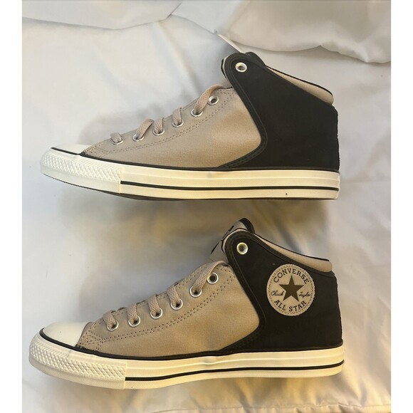 Converse CTAS High Street Papyrus/Black Unisex Mid Top Sneakers Men Sz 10 - Picture 4 of 7